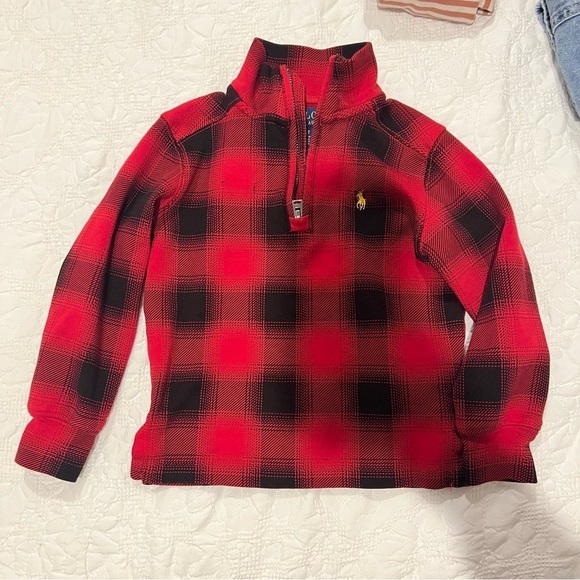 Polo Ralph Lauren Other - Polo by Ralph Lauren Red and Black Plaid Kids Hoodie